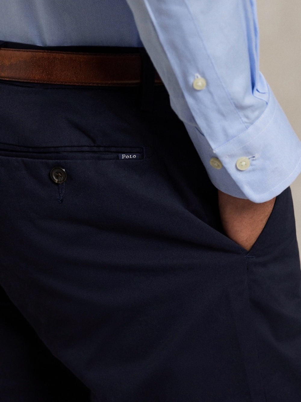 NWT Polo Ralph Lauren Stretch Slim Fit Navy Chino 32X30 - Picture 4 of 7